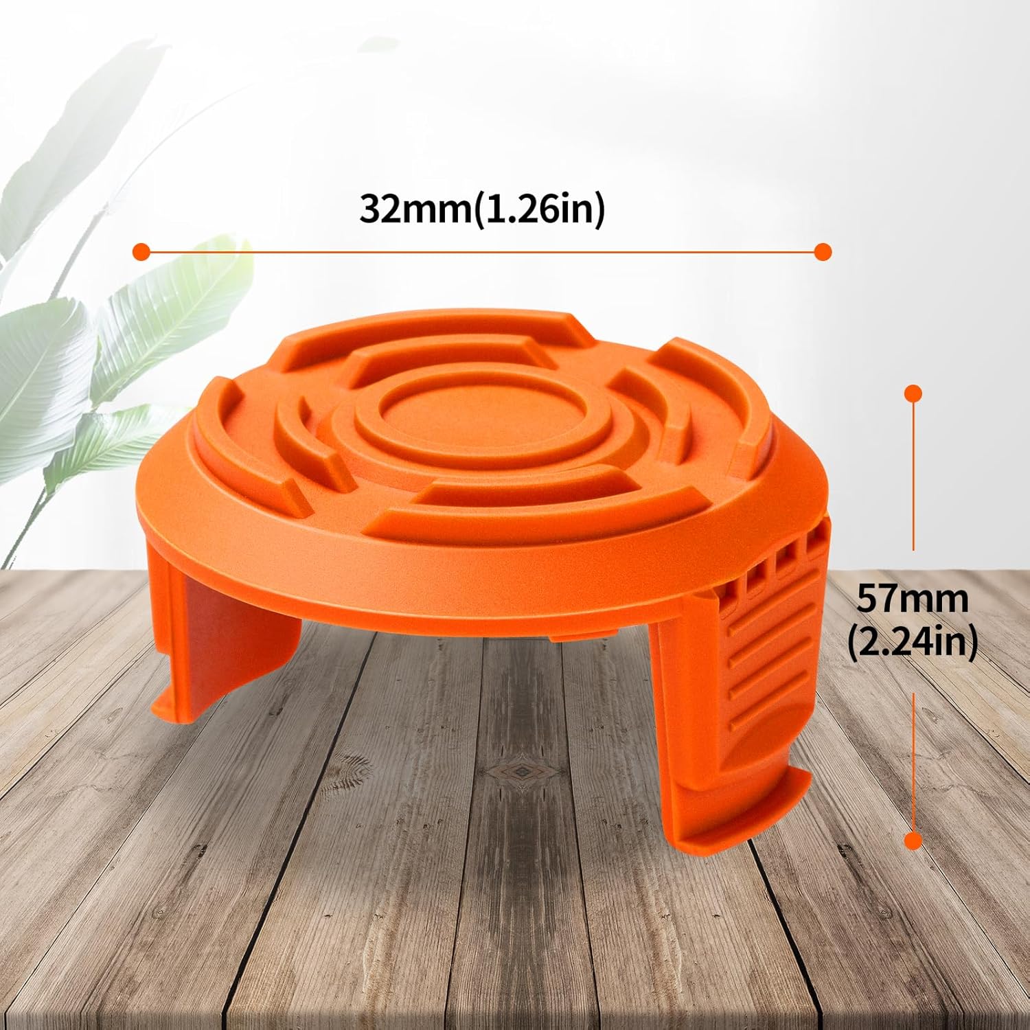 Trimmer Replacement Spool Cap Covers Compatible with Worx String Trimmers WA0010, WA6531 (3-Pack) โ image 2
