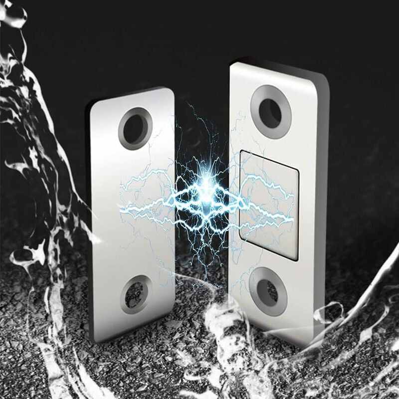 4/8-pack Self-Adhesive Magnetic Cabinet Door Catches Stainless Steel Magnet Lock for Kitchen Cabinet Magnetic Closing Drawer Cupboard Door Lock โ image 2