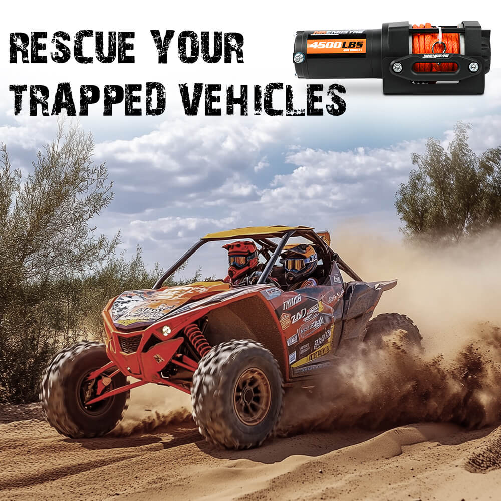 Electric Winch 4500lb Winch Synthetic Rope Wireless Towing Trailer ATV UTV — image 6