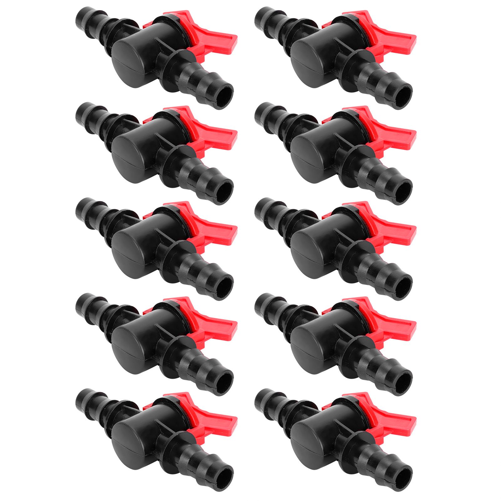 10PCS 1/2 Hose Irrigation Fittings Barbed in Line Valve Garden Irrigation Connector — image 6