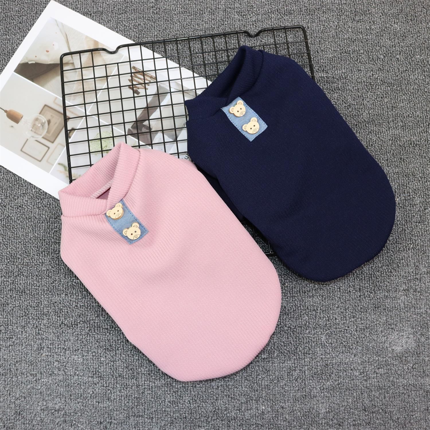 Pet Cat Dog Clothes Odd Pet Elastic Vest Flying Bear Dreams-Navy Blue S — image 2