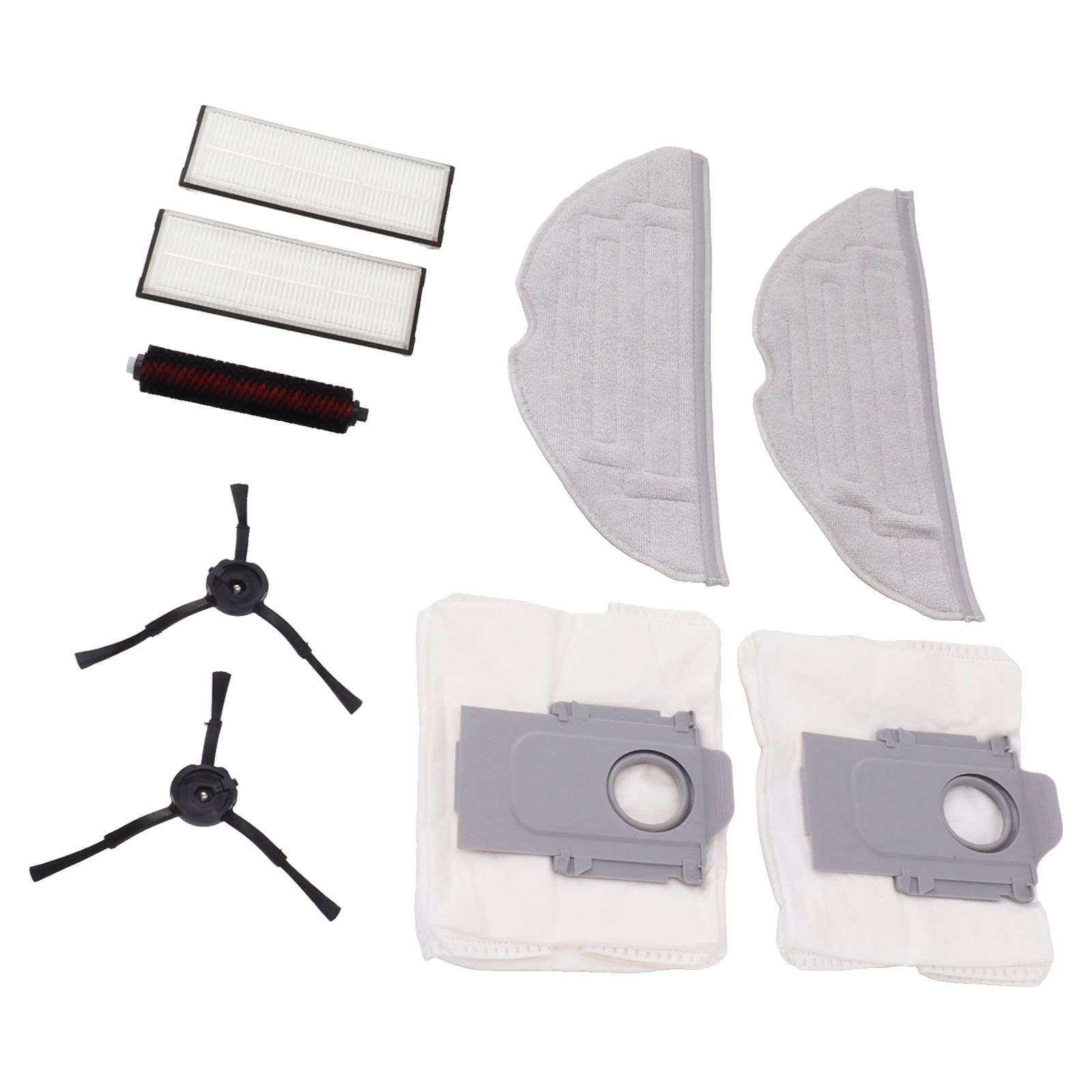 Vacuum Cleaner Accessories Kits for Roborock G20 Include 1 Mop Self Cleaning Brush 2 Mop 2 Dust Bag 2 Filter 2 Black Side Brush — image 4