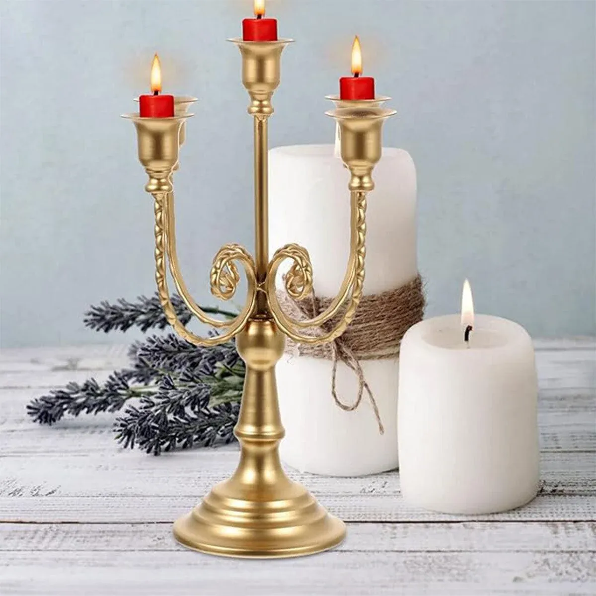 Vintage European Metal Candle Holder Decorative Ornament for Home Hotel Props โ image 6