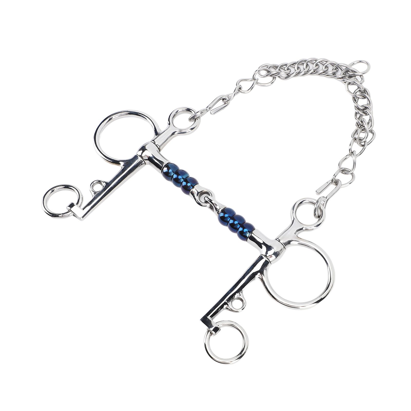 Horse Mouth Bit 125mm Stainless Steel Horse Snaffle Bit for Training Equestrian Equipment Racing Accessory — image 5