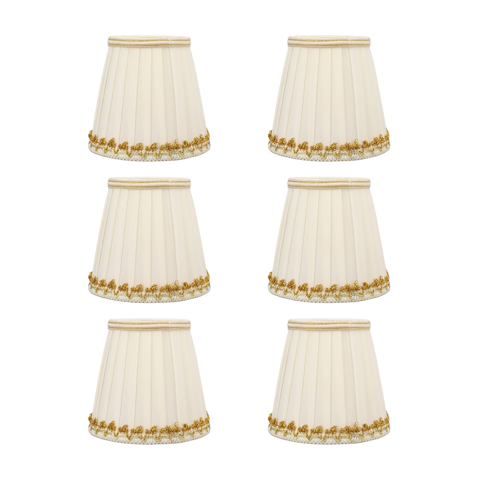6Pcs Small Lamp Shades Safe Soft Easy Installation Modern Light Weight Table Lampshade for E14 Bulb Bedroom Hotel — image 6