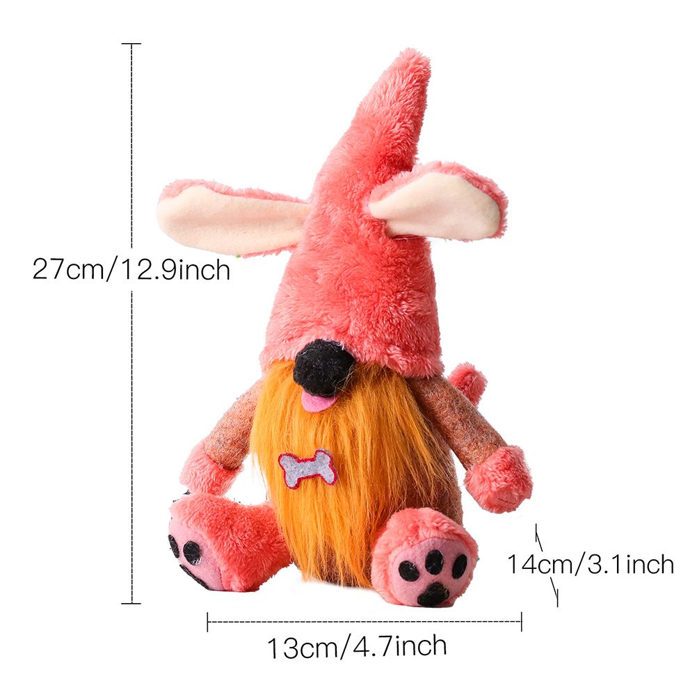 2Pcs Dog Gnomes Dog Paws Bone Doll Swedish Tomte Ornament Plush Puppy Tiered Tray Decoration Home Kitchen Farmhouse Drcor — image 4