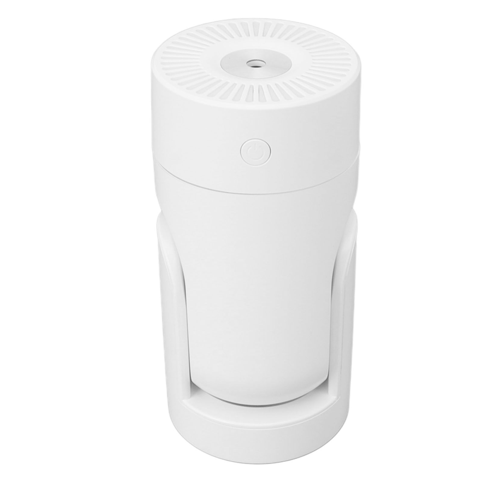 Portable Mini Humidifier USB Automatic Rotating Super Quiet Small Desktop Cool Mist Humidifier for Bedroom Office Car Travel White — image 4
