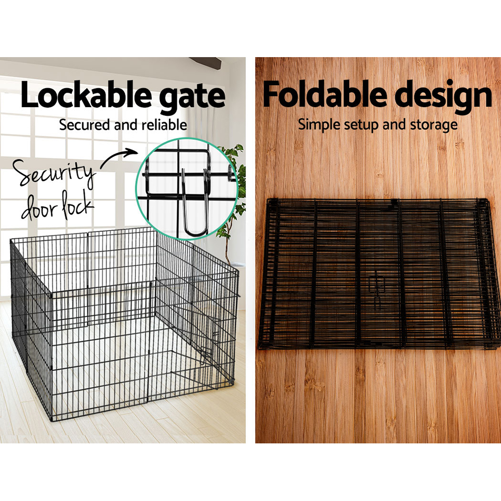 i.Pet 30" 8 Panel Dog Playpen Pet Fence Exercise Cage Enclosure Play Pen — image 5