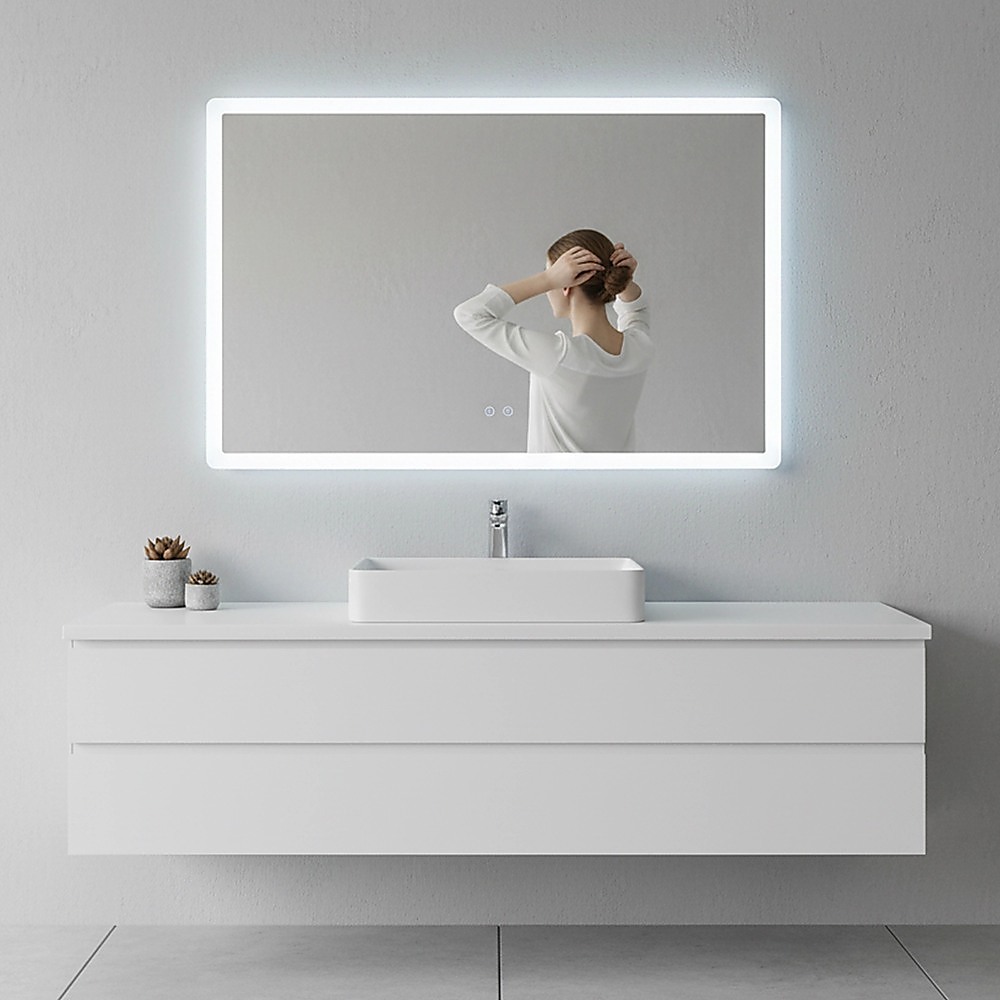 Smart Mirror Bathroom Vanity LED Lighted Wall Mirror 1000x700mm — image 5