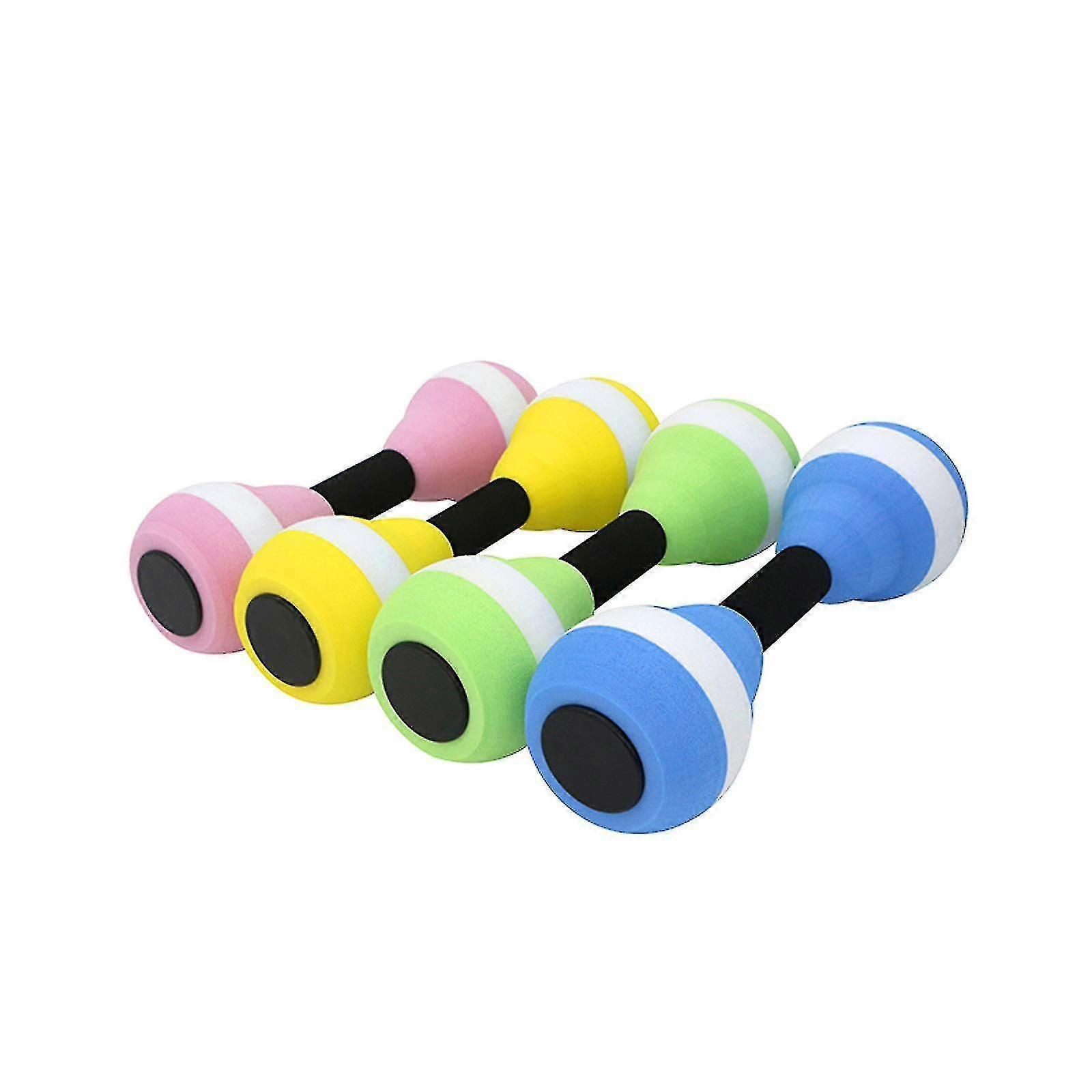 2PCS EVA Water Dumbbells Aquatic Exercise Foam Barbells for Water Aerobics Pool Resistance Fitness Training - Pink — image 4