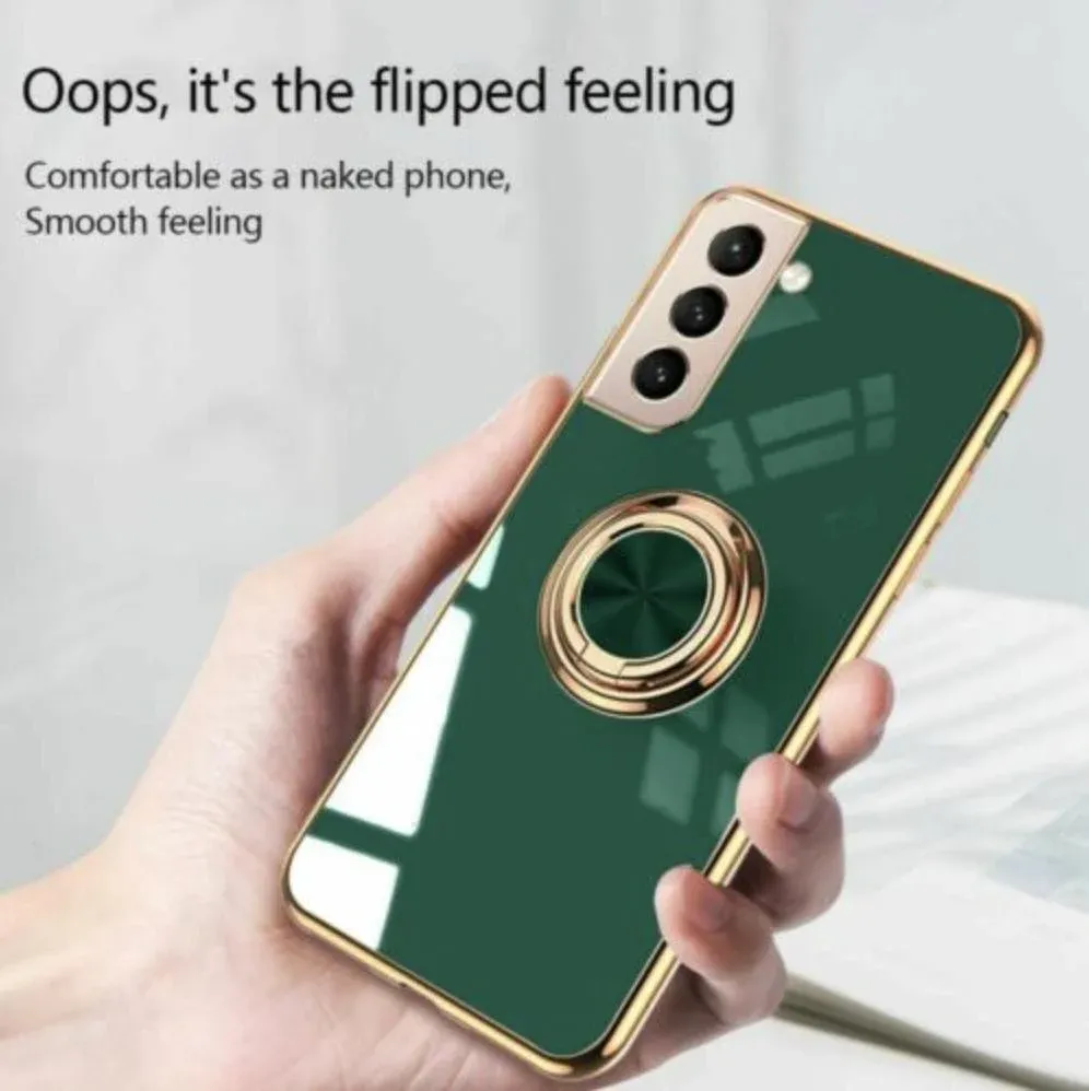 Dark Green Shockproof Ring Holder Case Cover for Samsung S22 Ultra S22 Plus Note 20 - Samsung Galaxy A13 โ image 5
