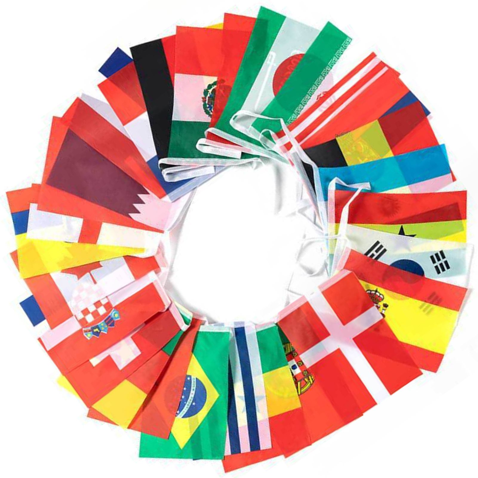 95ft 100 Countries String Flag World Flag Banner International Flags Banner for Party Decorations Bars Sports Clubs School Festivals Celebrations 14 × 21cm — image 4