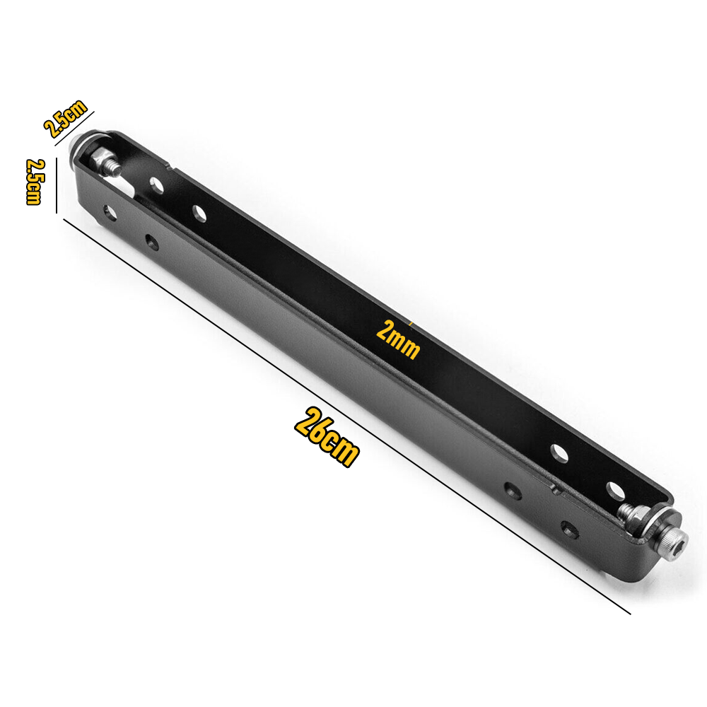 Flip-Up License Plate Frame Holder – 120° Rotation Stainless Steel Number Plate Bracket, Foldable Off-Road Winch Accessory, Rustproof-Black — image 6