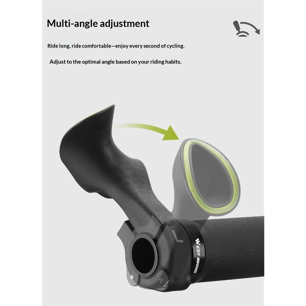 Bike Handlebar Ends Ergonomic No-Slip Mountain Bike Road Cross-Country Bicycle Handlebar Extender Bar Ends Suitable for 21.8-22.2mm Handlebar โ image 3