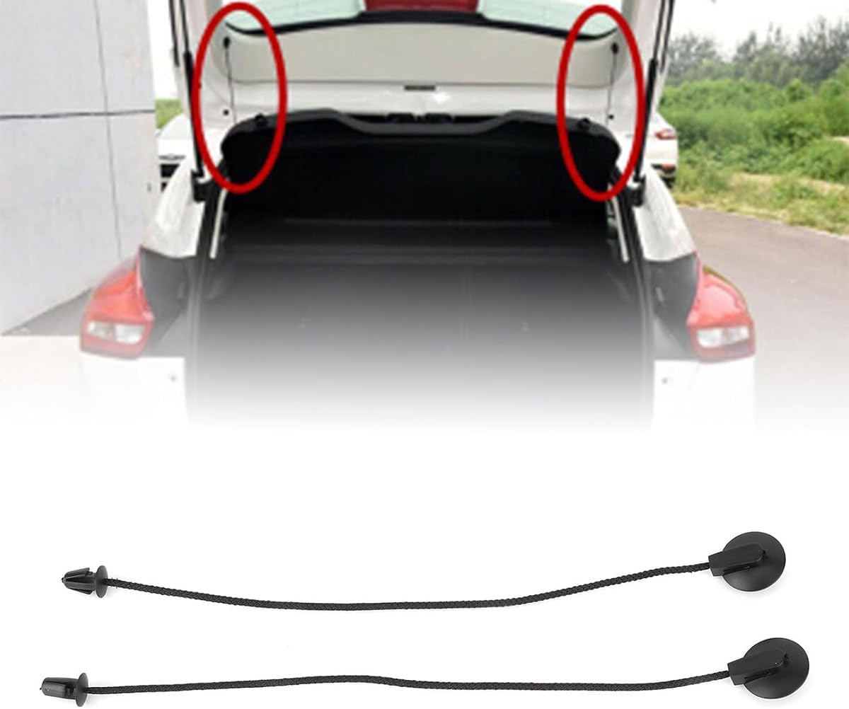 2PCS Parcel Shelf Fixing Cord, Parcel Shelf Fixing Strap, Car Parcel Shelf Cords Rear Parcel Shelf Strings for Focus MK3 2012-2017 Ford — image 3