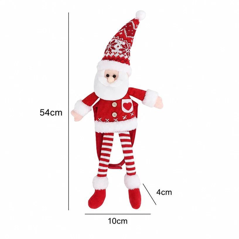 2Pcs Christmas Elastic Rope Snowman Curtain Tiebacks — image 2