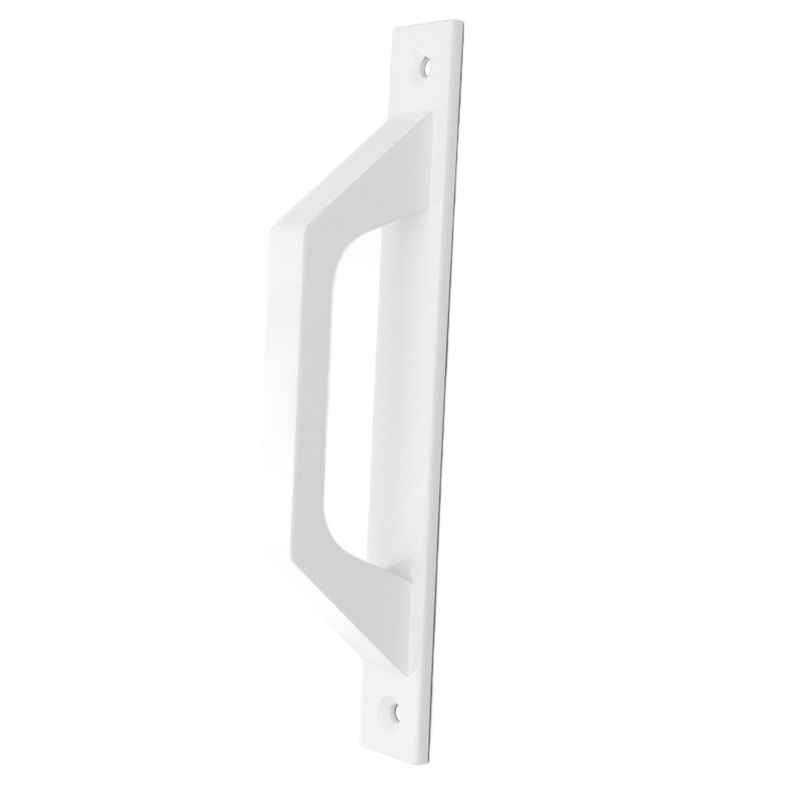 Sliding Door Handle Metal Electroplating Cabinet Barn Door Pull Handle with Mounting Screws White — image 4