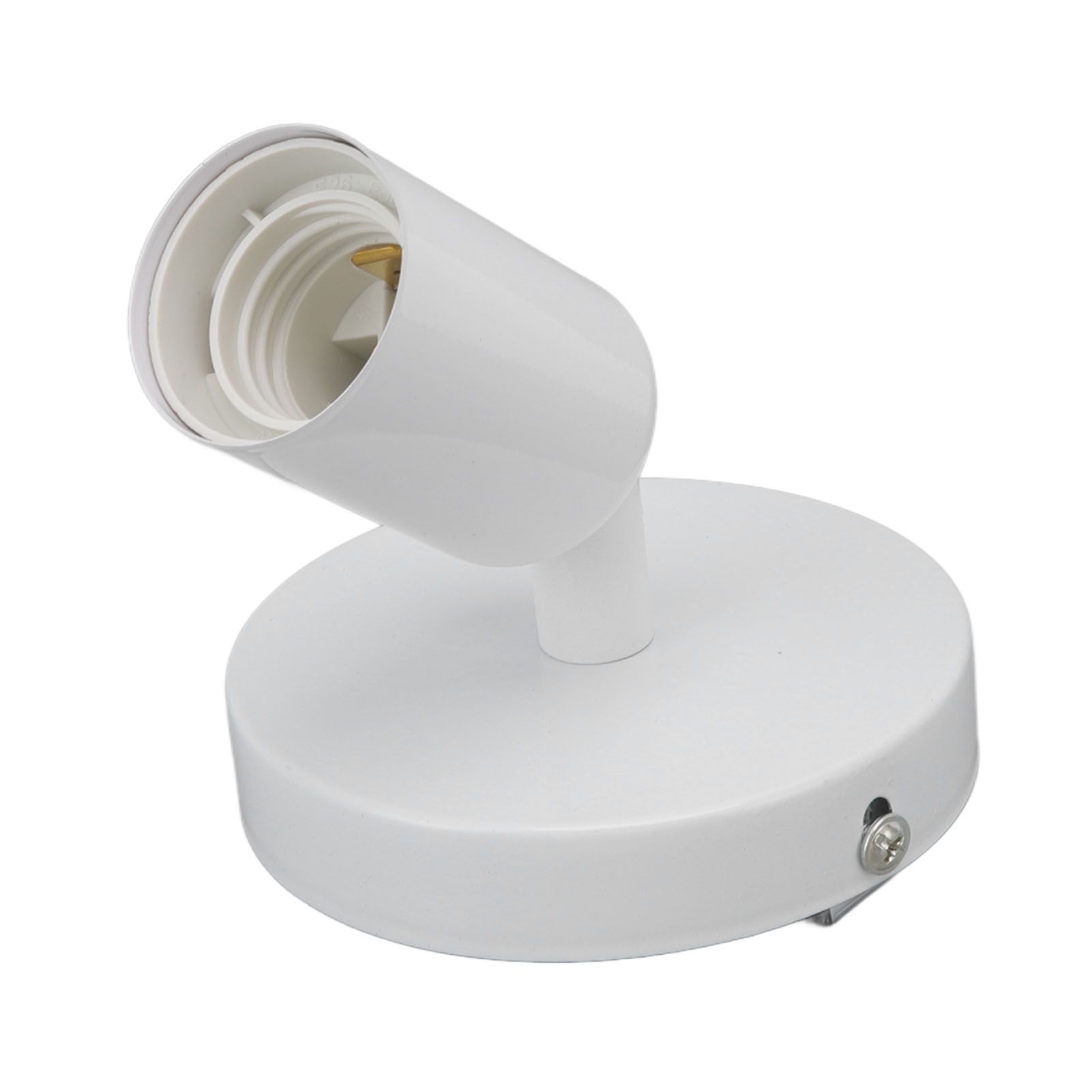 E26 E27 Wall Lamp Holder Modern Simple Wall Lamp Base for Bedroom Living Room Showcase 85โ265V White โ image 5