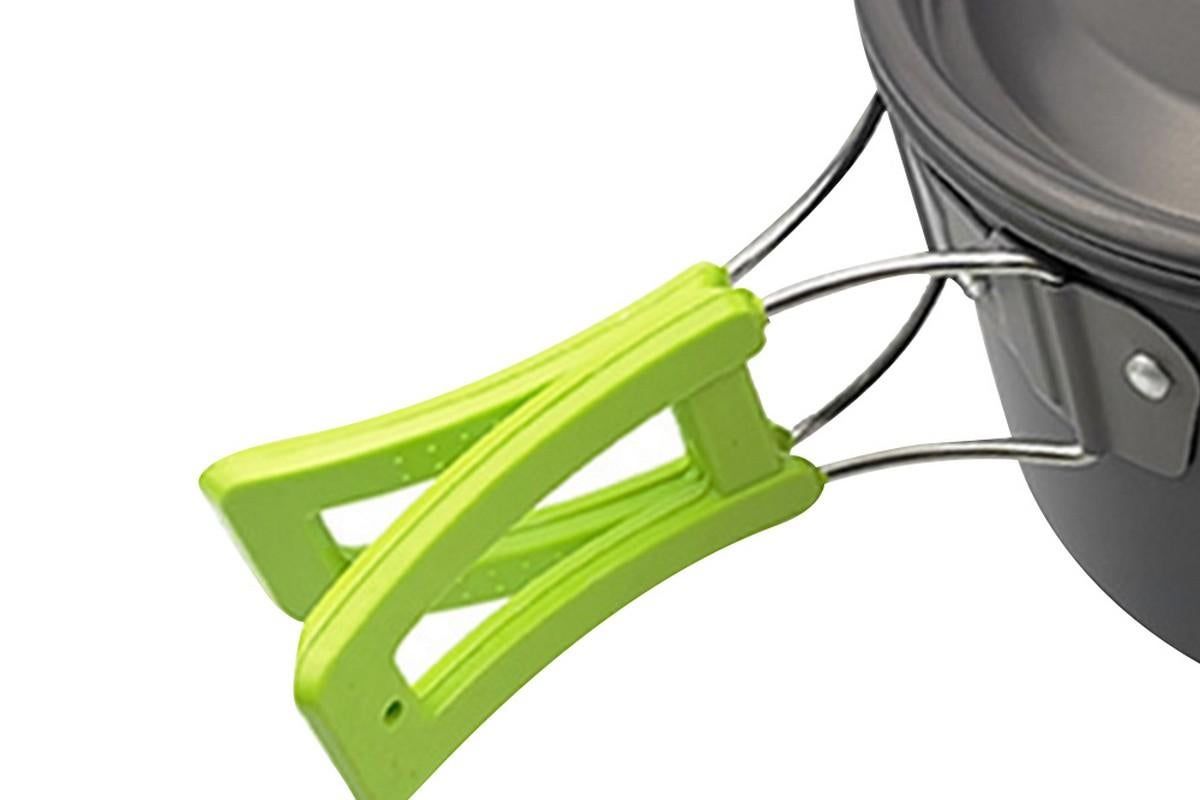 10Pcs Camping Cookware Mess Kit for Outdoor Camping Hiking Picnic -Green โ image 5