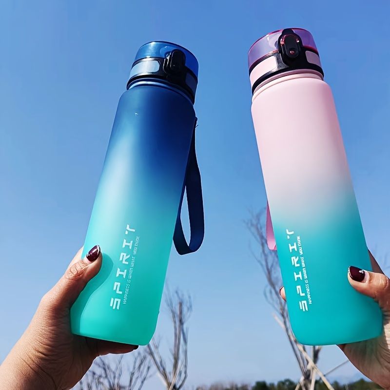 Gradient Water Bottle Sports Water Bottle Men Water Bottle Women Water Bottle - Blue - Size 650ML — image 2