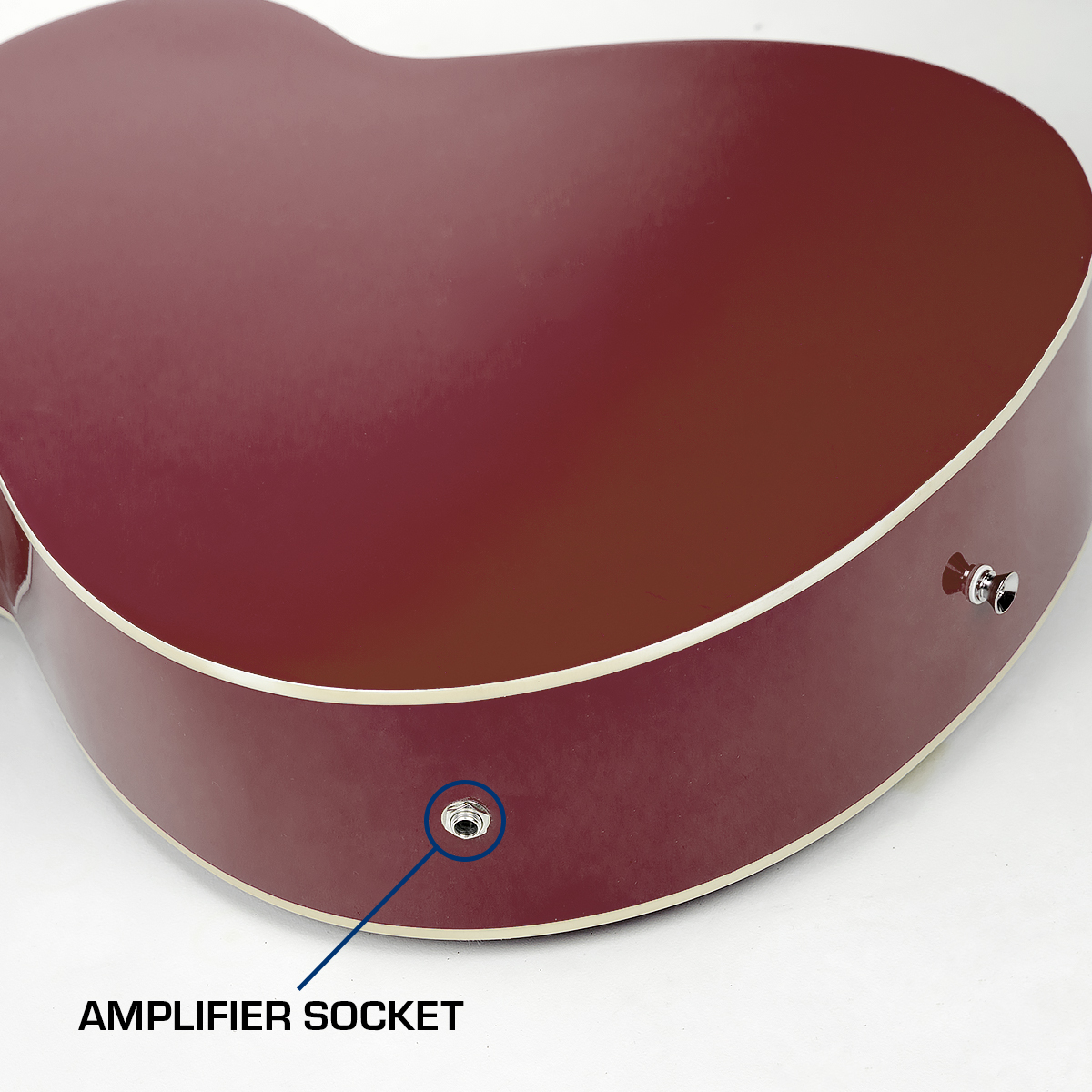 Karrera 43in Acoustic Bass Guitar Sunburst — image 3