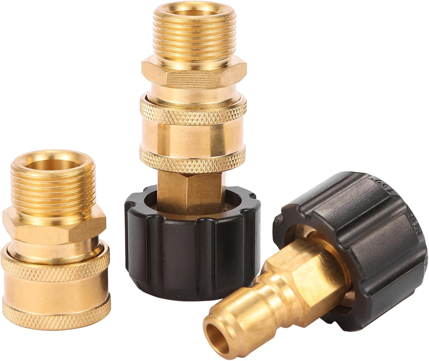 Pressure Washer Quick Connect Fittings, Quick Connect Kit M22 14mm to 3/8 Inch, 2 Pieces — image 6