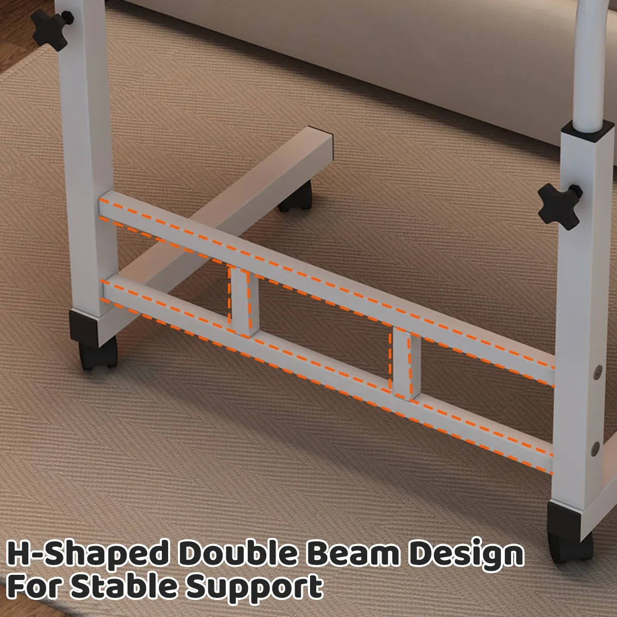Laptop Desk Adjustable Height Mobile Side Table Ergonomic Design Stable Durable โ image 4