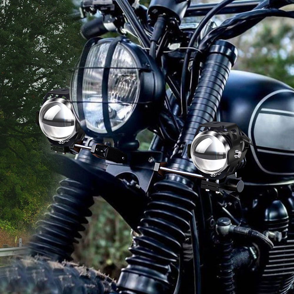 Motorcycle Spotlight Mount Brackets, Motorbike Tube Clamp Turn Signal Indicator Mounting Clamp Fog Light Holder Adjustable(2pcs) — image 4