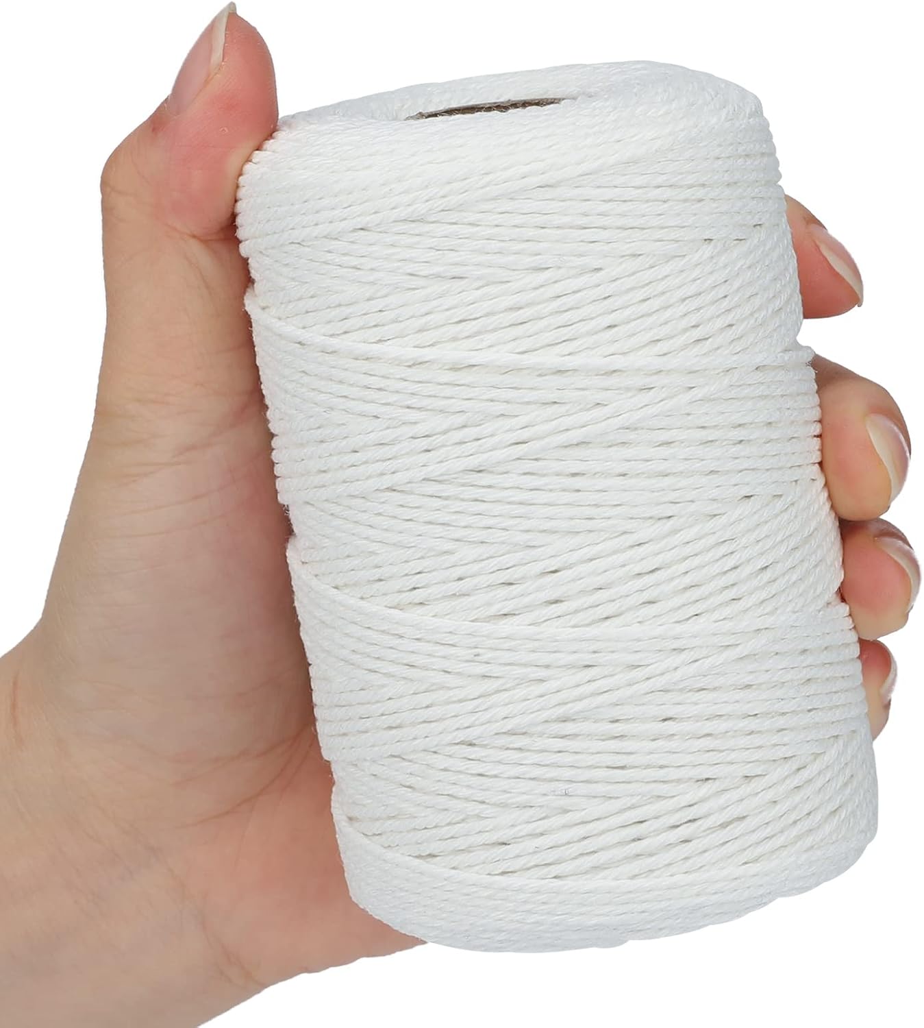 White Cotton String Butchers Cooking String Twine 2mm 656ft for Crafts, Tying Meat, Making Sausage — image 5