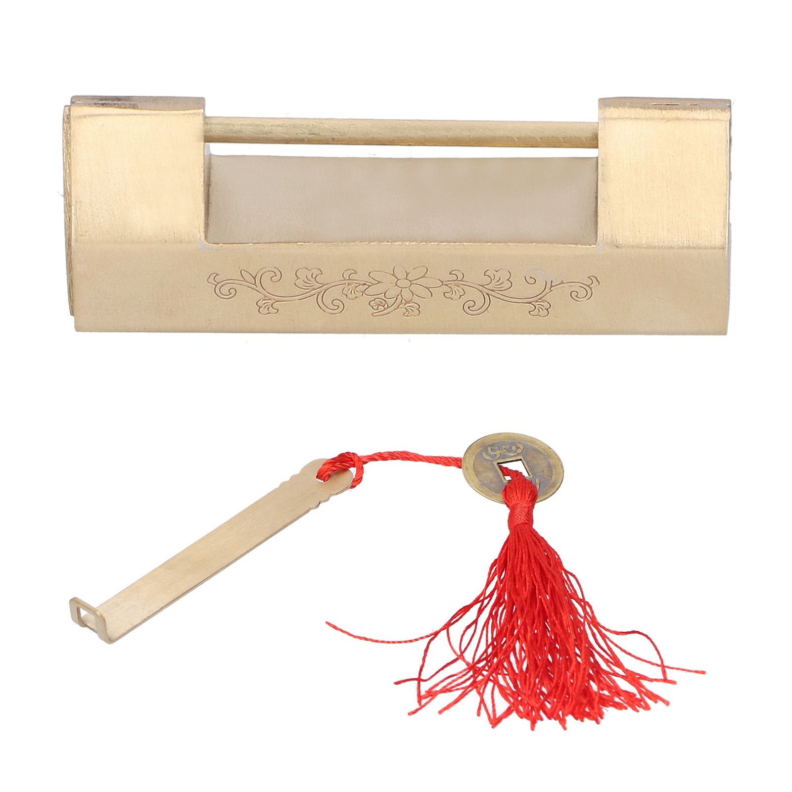 4.4cm Spacing Mini Vintage Padlock Dedicated Carved Jewelry Box Padlock with Key โ image 6