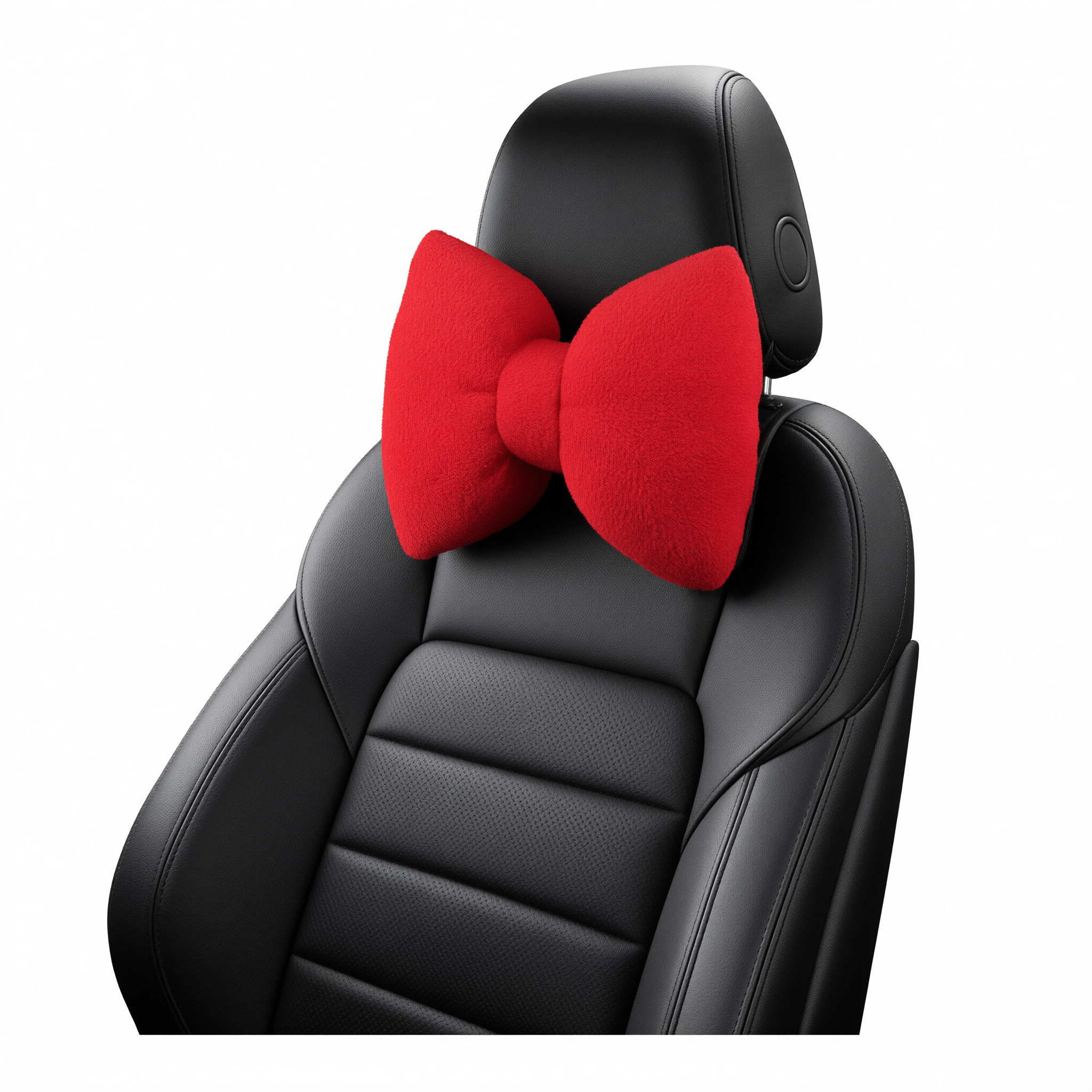 Car Headrest Pillow Artificial Plush Neck Support Khaki-plush-headrest โ image 2