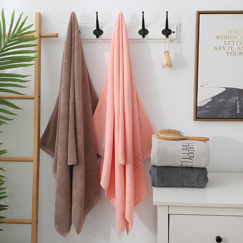 Dark Gray Soft Cotton Bath Towel - 70x140cm, Quick Dry, Super Absorbent โ image 5