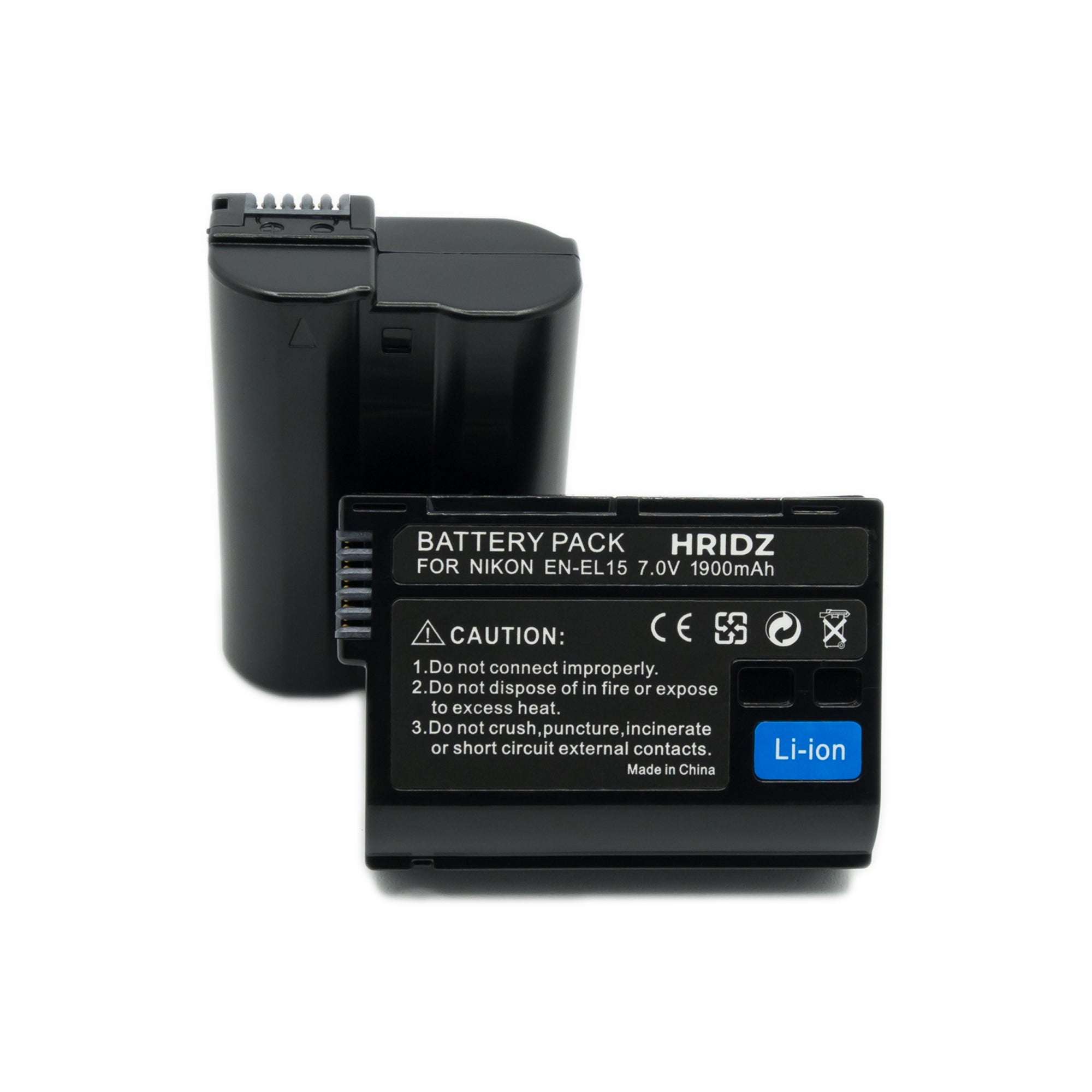 Hridz EN-EL15 Battery & Charger set for Nikon Z6, Z7, D780, D500, D600, D610, D750, D800, D810, D810a, D850 — image 4
