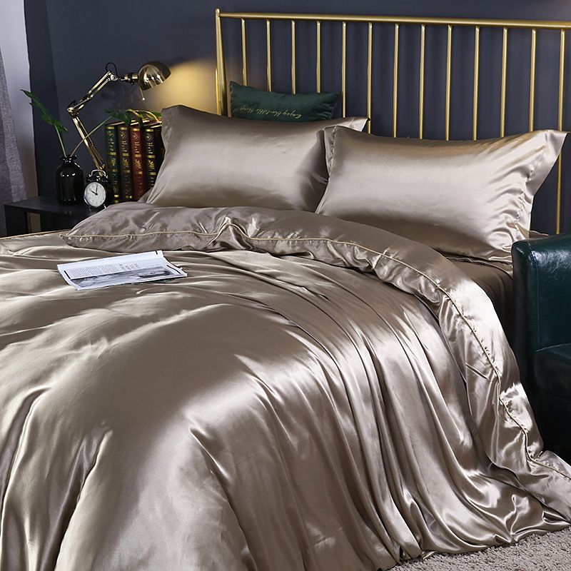 Shurui Silk Four Piece Set 150 × 200cm 1.2 meters bed sheets four-piece set [quilt cover 150 × 200cm] — image 3