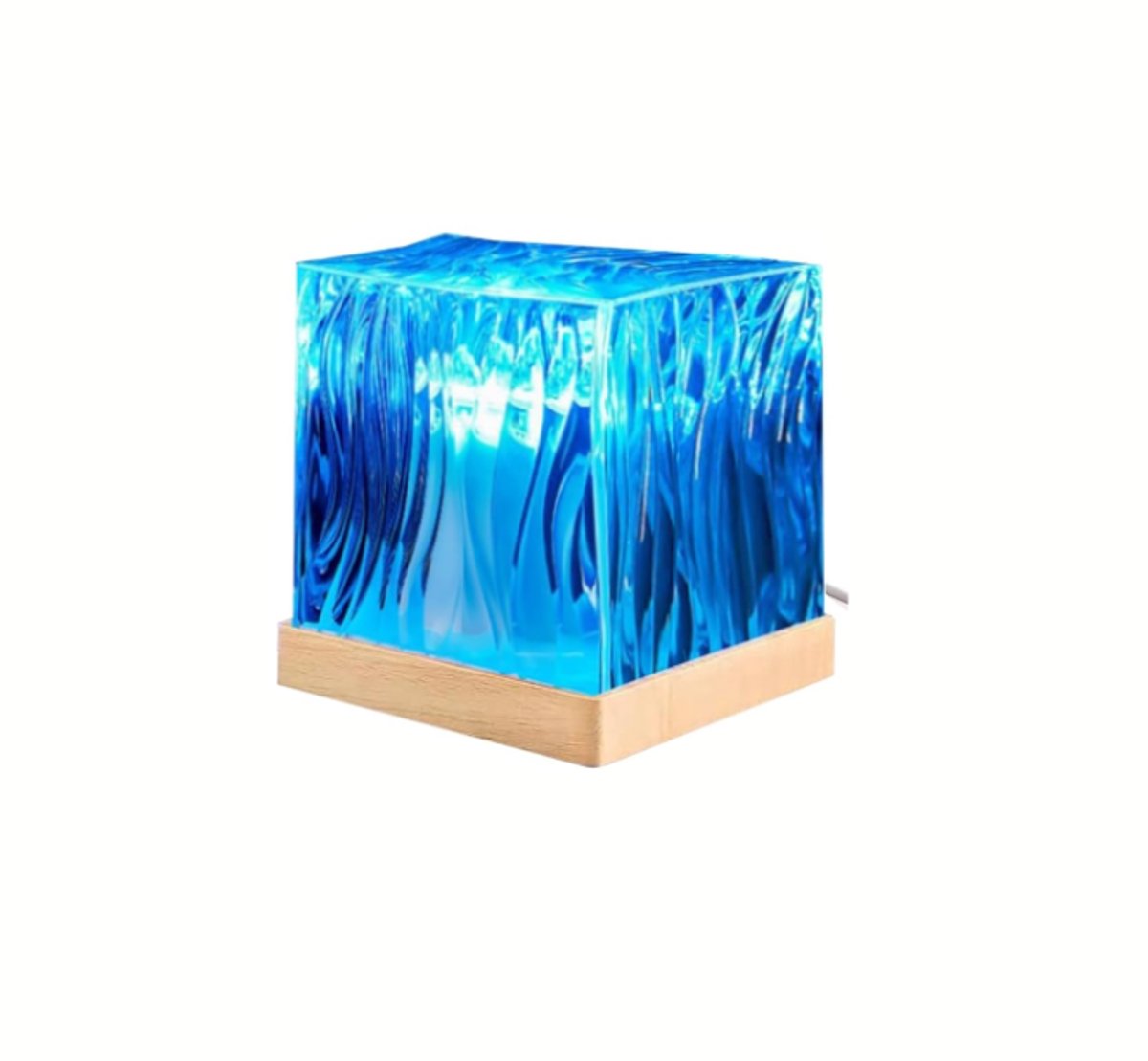 Table lamp - Night light - Northern Lights projector - Northern Lights lamp - Crystal table lamp - LED crystal table lamp - Wave table lamp - Color changing