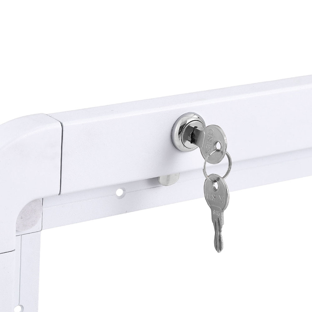 Weisshorn Caravan Table 800 × 450mm Folding Lockable White — image 5