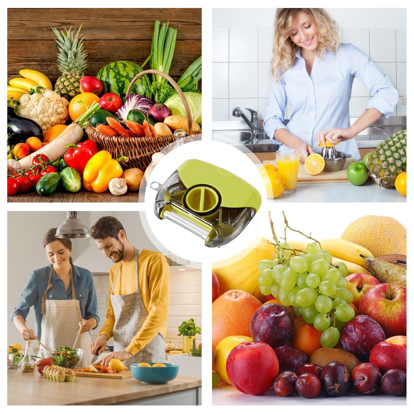Kitchen Peeler Tool | Vegetable Peeler | Peeling and Slicing Fruit |Kitchen Tools Stainless 3 in 1 Vegetable Peeler โ image 3