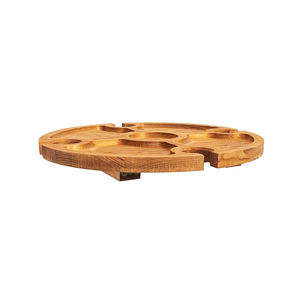 Outdoor Picnic Table Wooden Portable Folding Mini Wine Rack Picnic Table — image 6