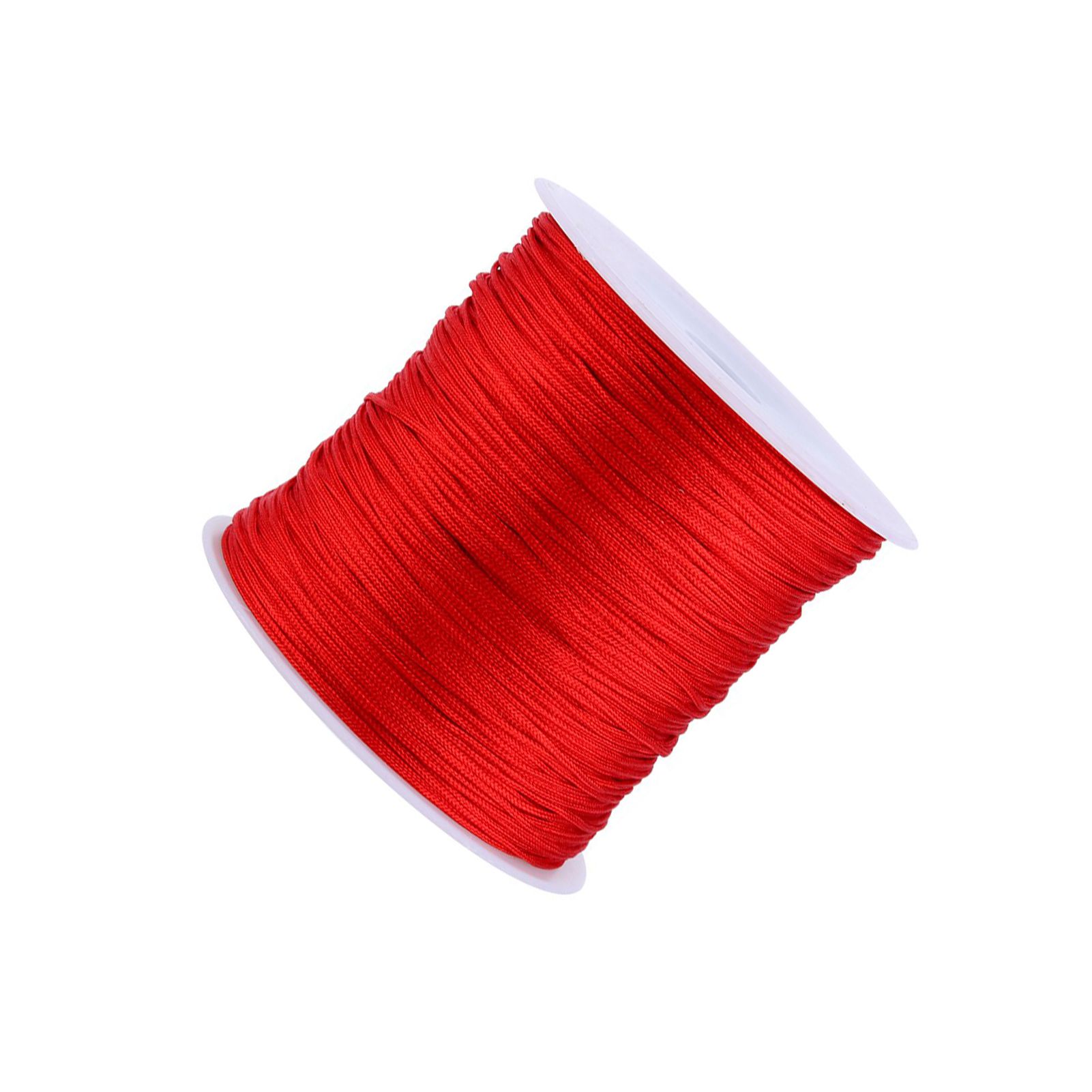 100M x 0.8mm Nylon Chinese Knot Cord Rattail Macrame Shamballa Thread String Red โ image 5