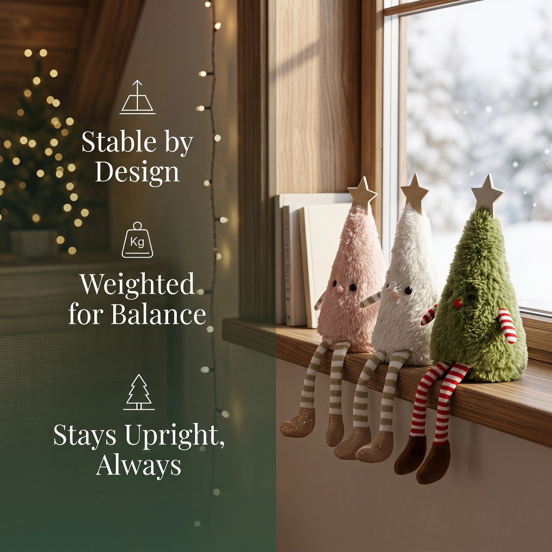 3pcs Christmas Tree Doll Ornaments — image 3