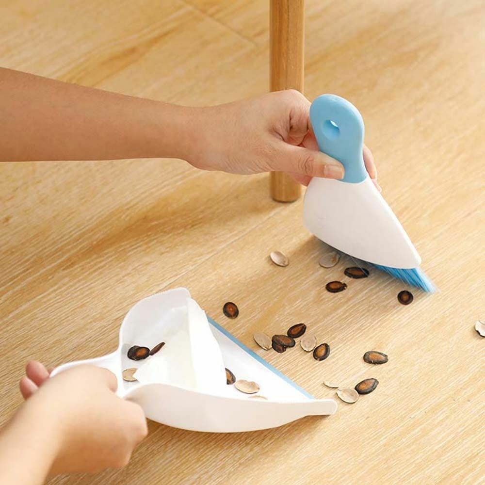 Dust pan Broom Brush Dustpan - Small Broom and Dustpan Set,Mini Broom and Dustpan,Small Dustpan and Brush Set for Home Cleaning โ image 2