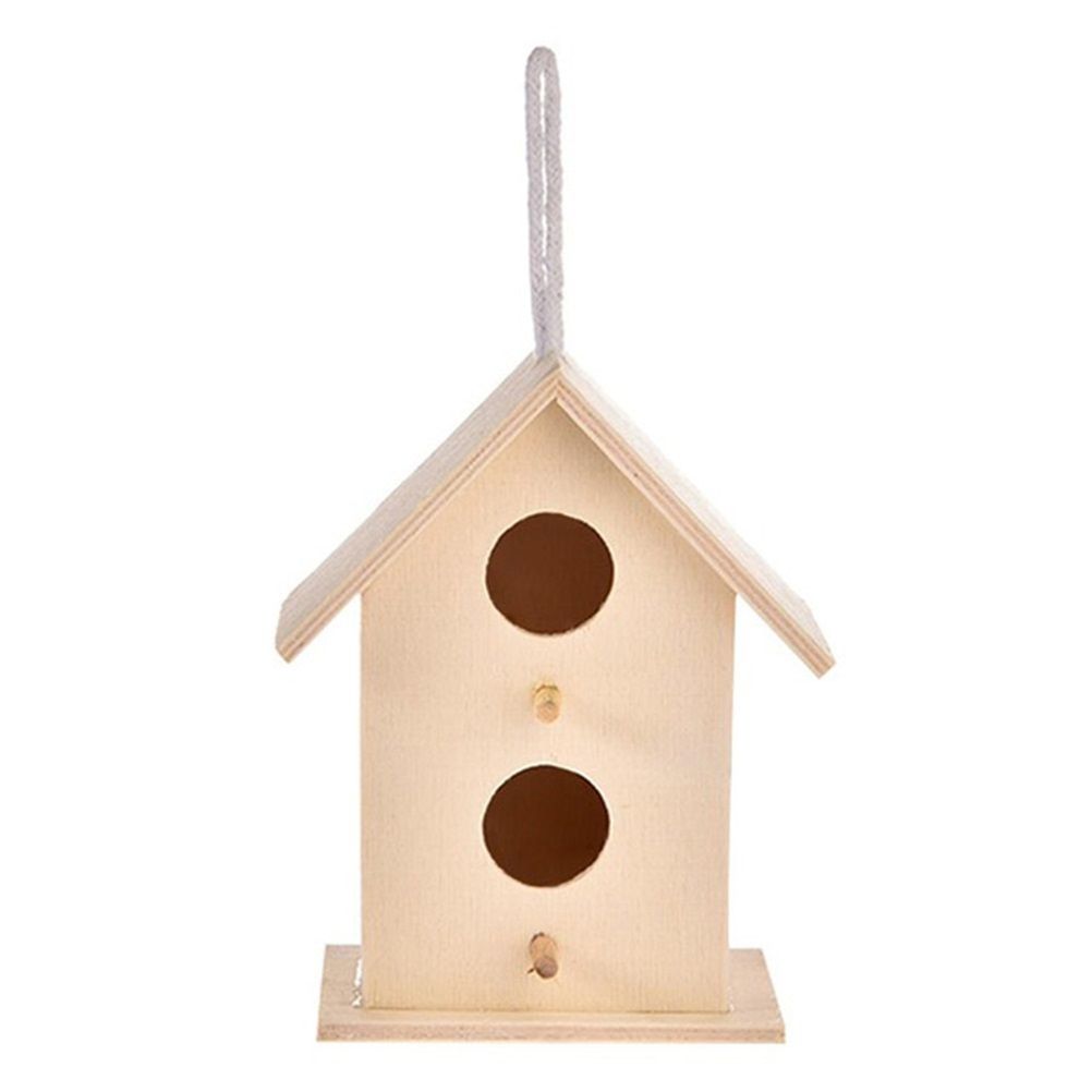 Wooden Bird House Hanging Nesting Box Birdhouse for Outdoor Garden Decorations — image 4