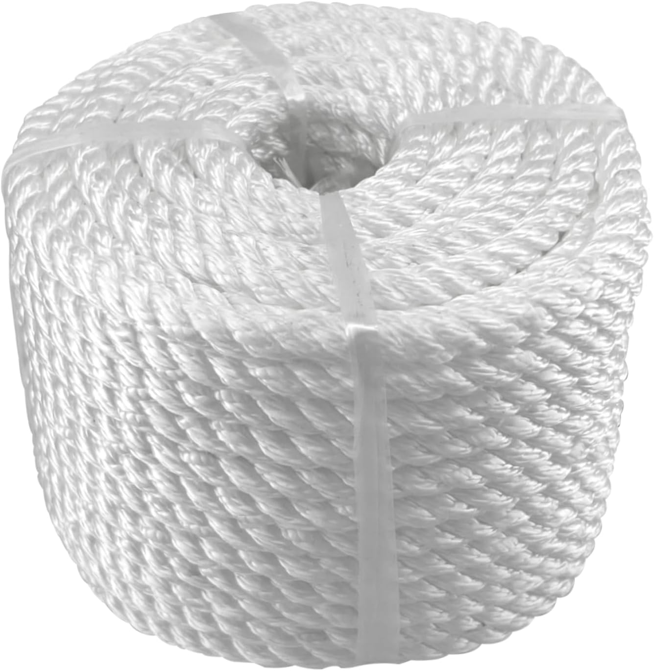 Solid Braid Nylon Anchor Rope (3/8" x 100') Line Boat with Stainless Steel Thimble & Shackle — image 6