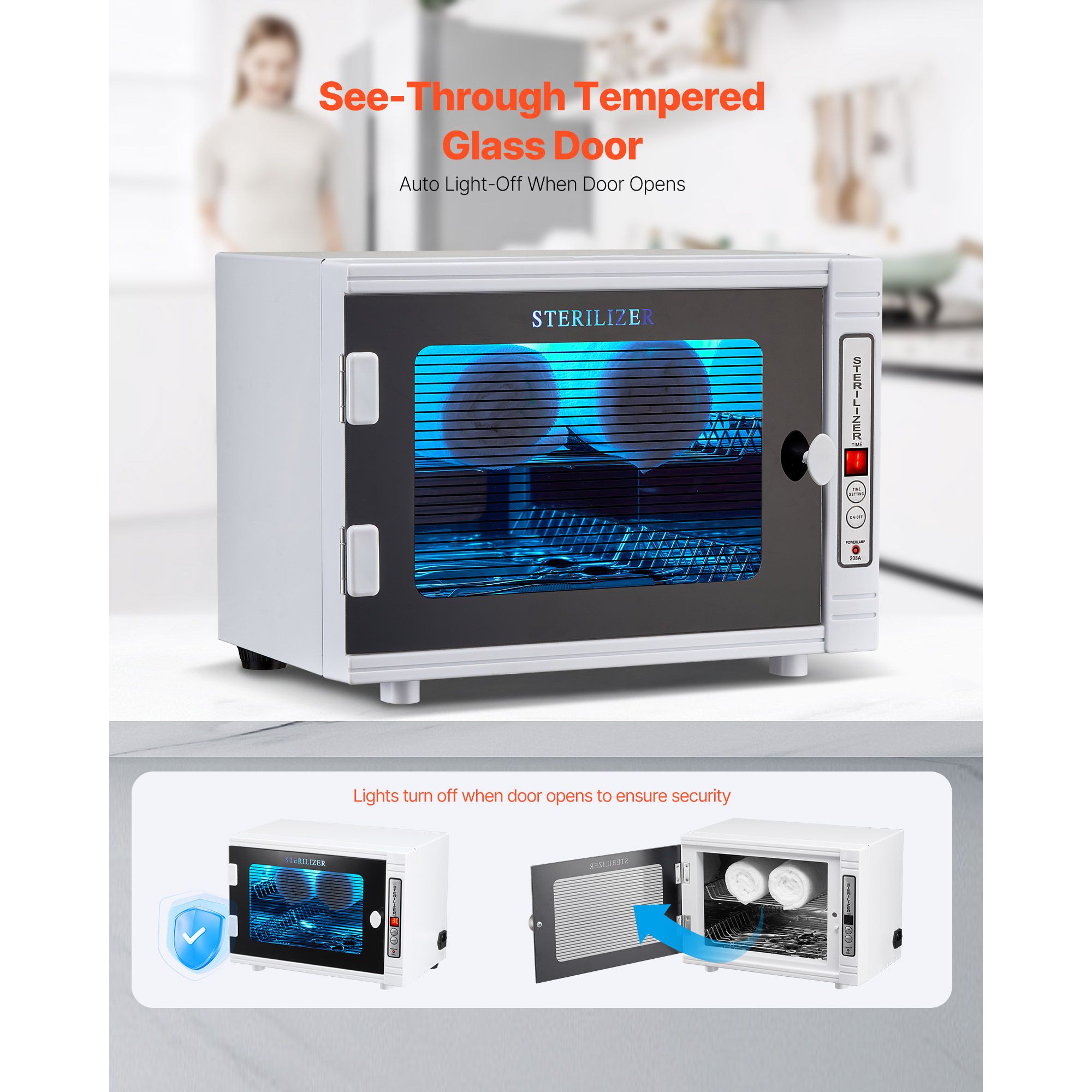 Nail Tool Cleaning Machine 12L Large Capacity Tool Cabinet Cleaner Box — image 5