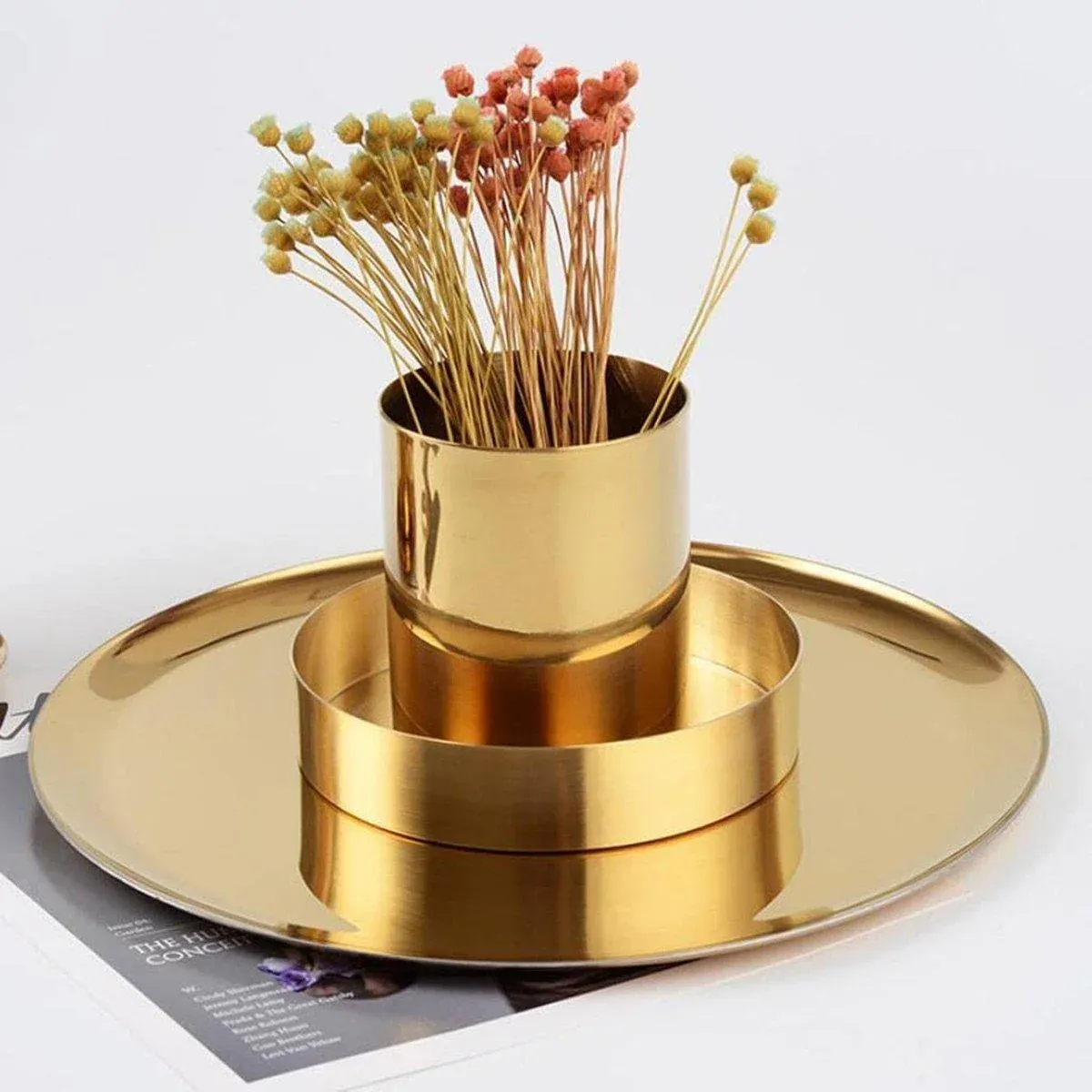 Stainless Steel Round Pen Holder Desk Organizer Stationery Storage for Office β image 5