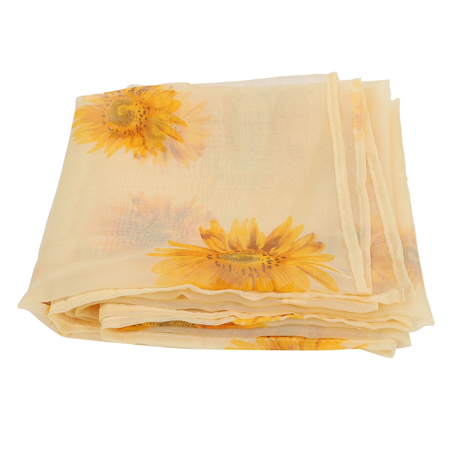 Sheer Curtain Sunflower Pattern Transparent Balcony Window Curtains Decor for Bedroom Living Room — image 4