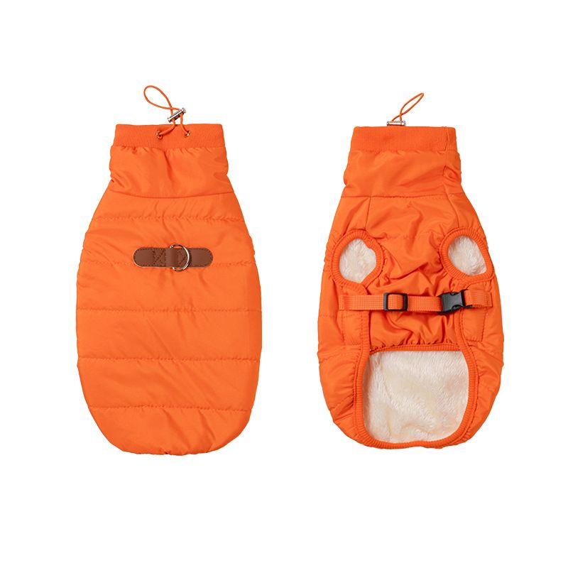 Pet Vest Polyester Warm Coat for Dogs Cats Orange XXL โ image 6