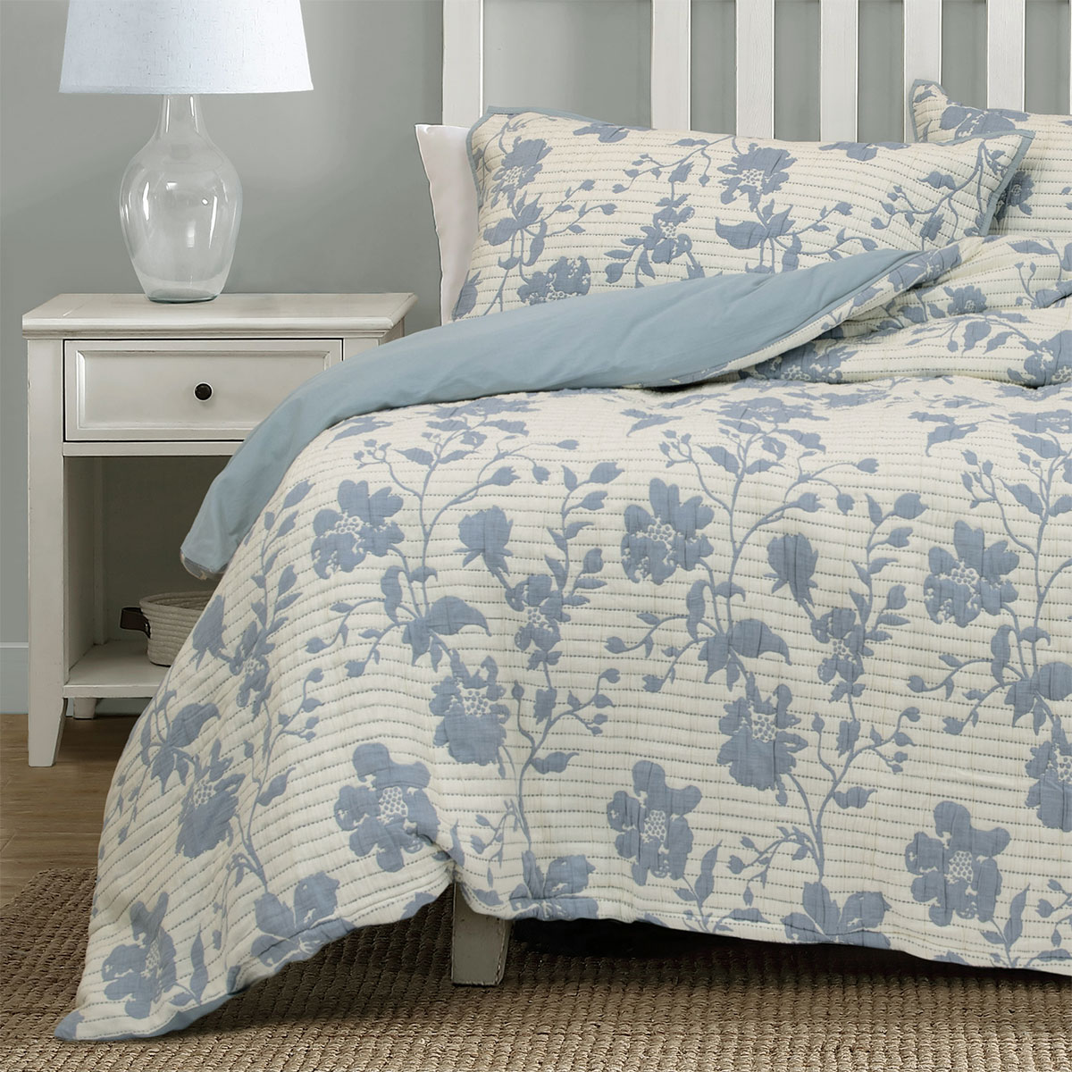 Algodon Abigail Multi Lightly Quilted Cotton Jacquard Quilt Cover Set King — image 3