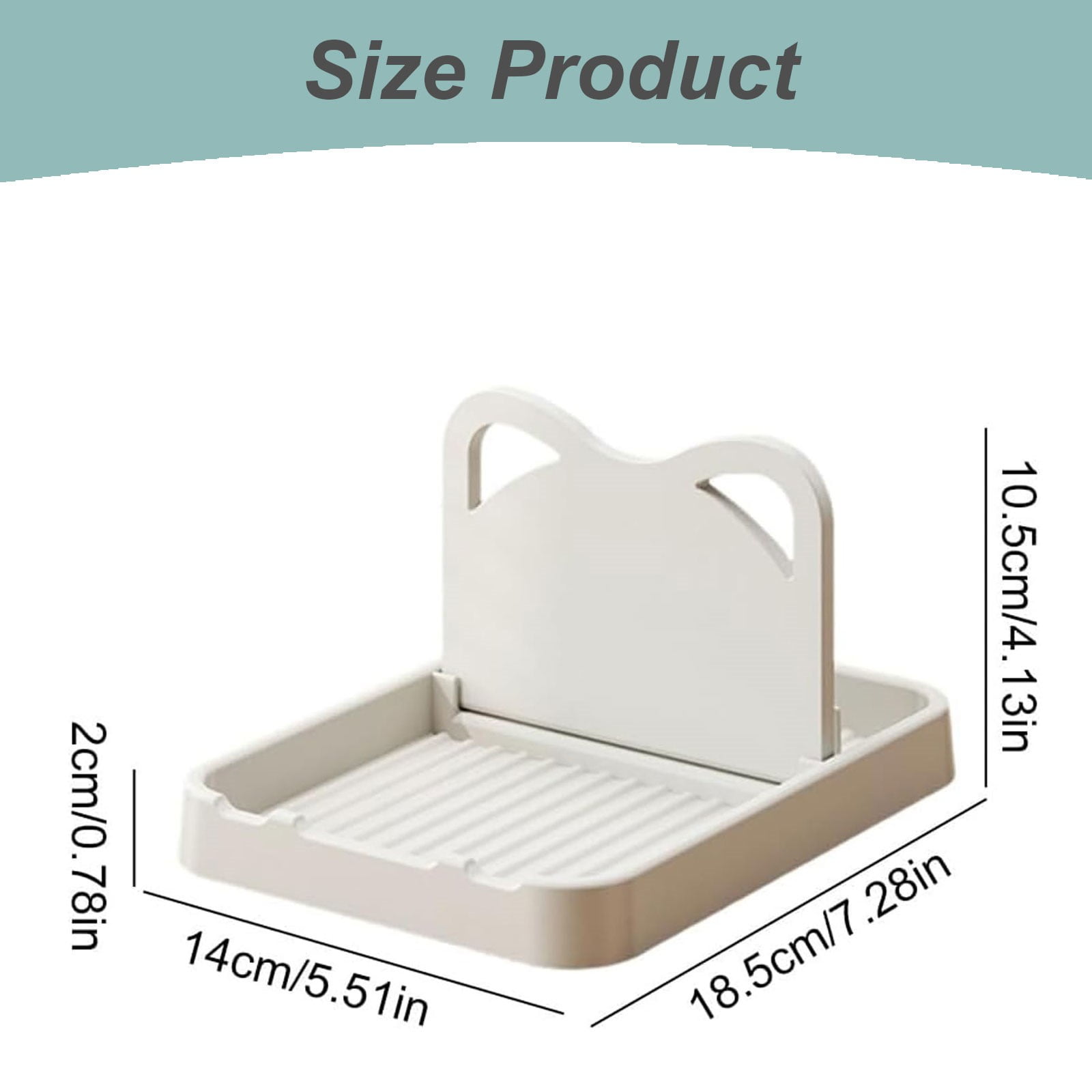 Foldable Silicone Spoon Rest with Lid, Heat Resistant Utensil Holder for Spatulas, 18.5 x 14 x 10.5 cm, Grey โ image 2