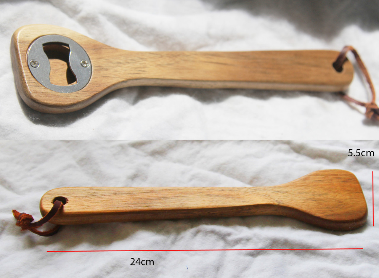 10 x Wooden Spoon Bottle Opener Kitchen Foodie BBQ Last Bottom Place Sport Loser Award Gift โ image 3